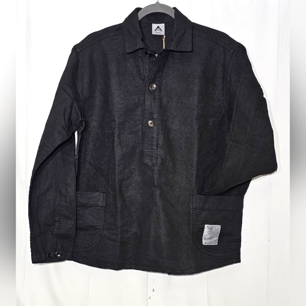 Wasted Collective 3/4 button, long sleeve, Cotton tunic shirt. Unisex S